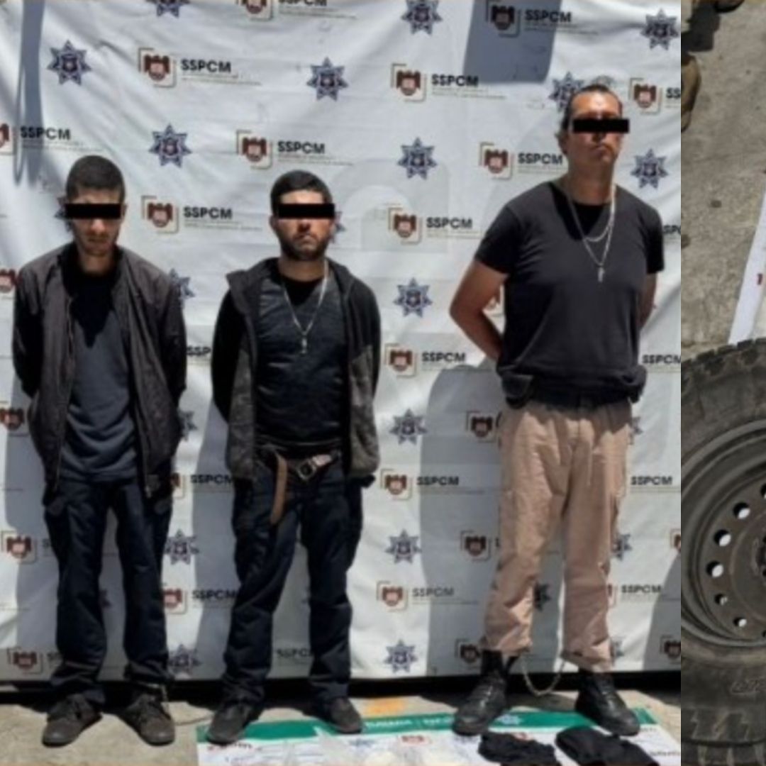 Detienen en Tijuana a Tres con 38 Kilos de Cristal y Vehículo Robado